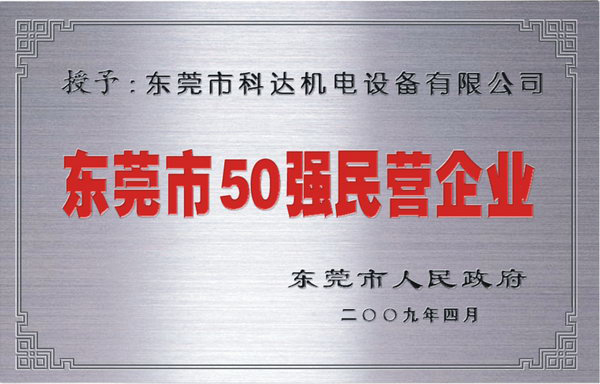 东莞市50强民营企业